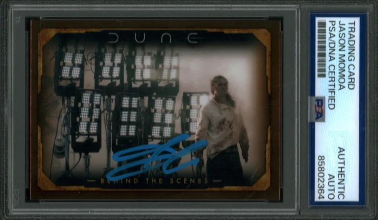 Jason Momoa Signed Dune Trading Card Behind The Scenes PSA/DNA Duncan BTS-15