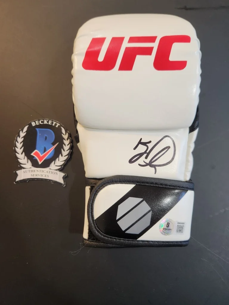 Kyle Daukaus Signed UFC Glove White Future Star BAS COA Authenticated