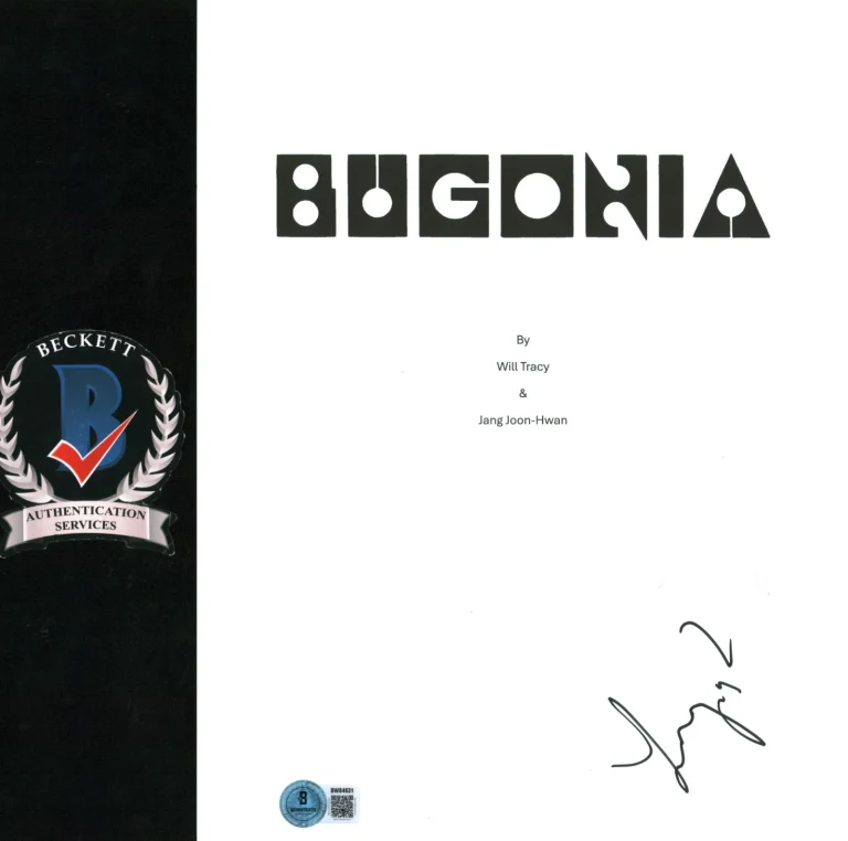 Yorgos Lanthimos Signed Autograph Bugonia Full Movie Script Screenplay BAS COA