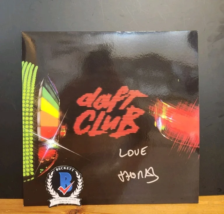 THOMAS BANGALTER SIGNED DAFT PUNK CLUB VINYL ALBUM EDM ELECTRONIC MUSIC BAS COA