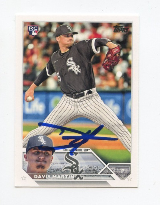 DAVIS MARTIN SIGNED AUTOGRAPHED 2023 TOPPS BASEBALL CARD AUTO