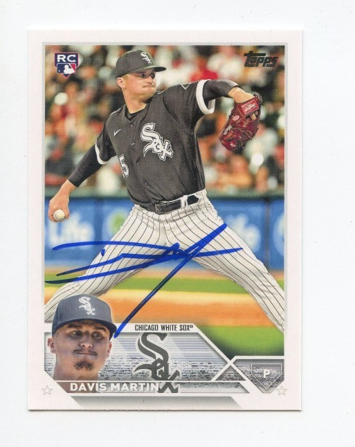 DAVIS MARTIN SIGNED AUTOGRAPHED 2023 TOPPS BASEBALL CARD AUTO