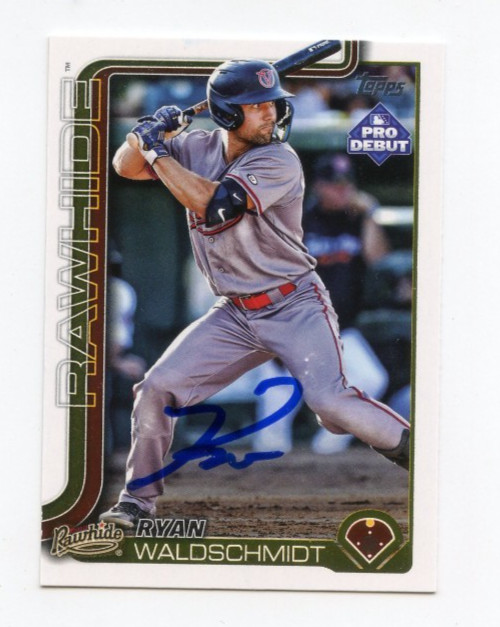 RYAN WALDSCHMIDT SIGNED AUTOGRAPHED 2025 TOPPS PRO DEBUT BASEBALL CARD AUTO