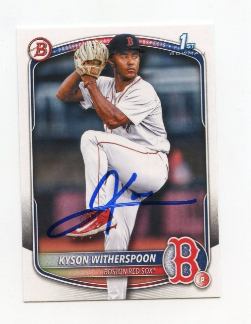 KYSON WITHERSPOON SIGNED AUTOGRAPHED 2025 BOWMAN DRAFT BASEBALL CARD AUTO