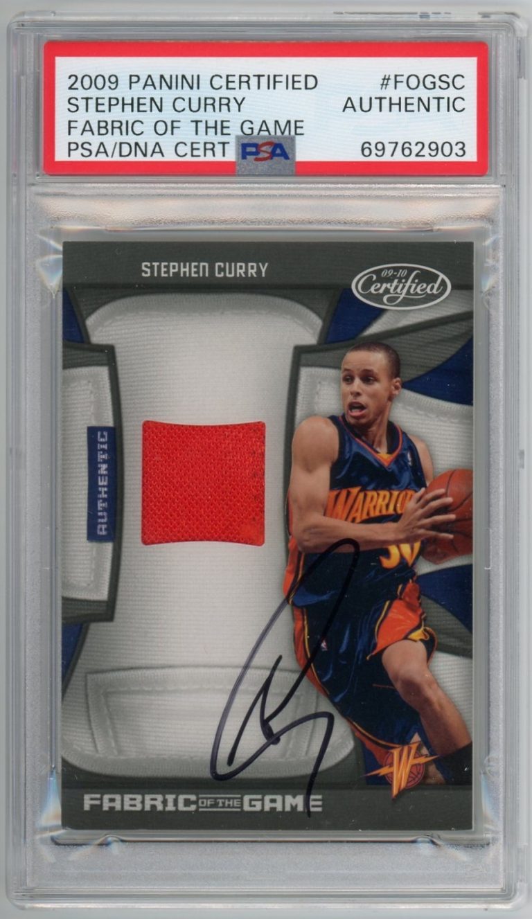 Stephen Curry Signed 2009 Certified Fabric Of The Game Rookie Jersey Auto /250