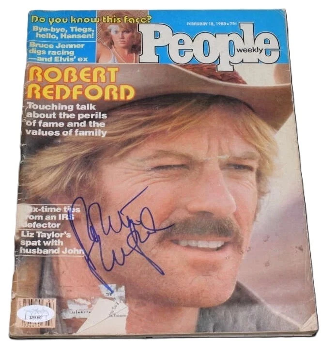 Robert Redford Signed Auto 1980 People Magazine JSA Near Mint Hollywood Actor