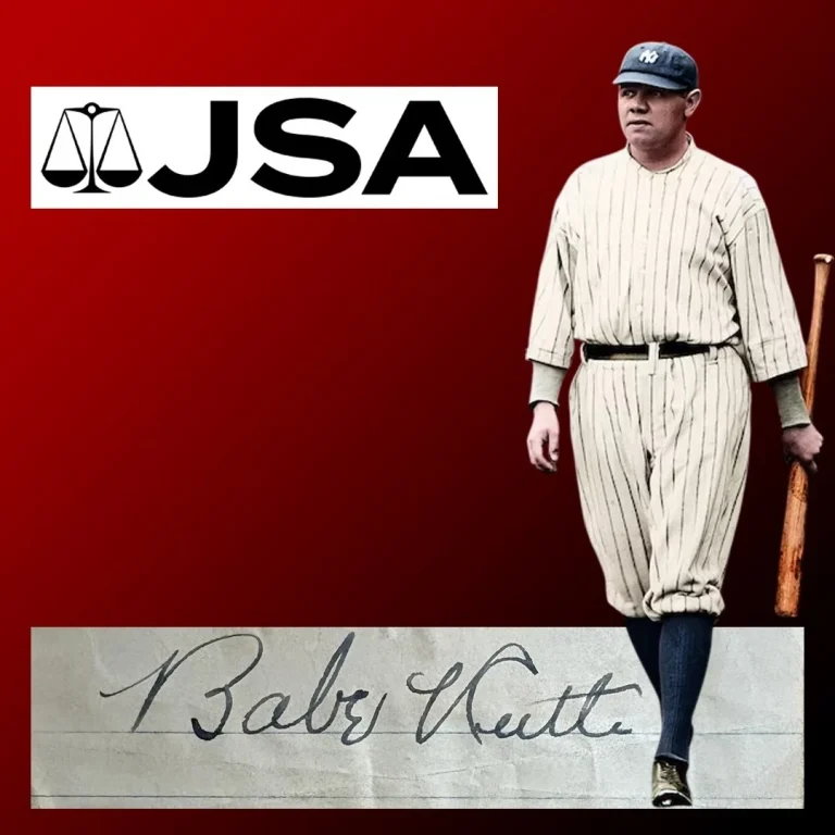Babe Ruth Signed Auto 1.5x3 Album Page Near Mint Yankees Baseball JSA
