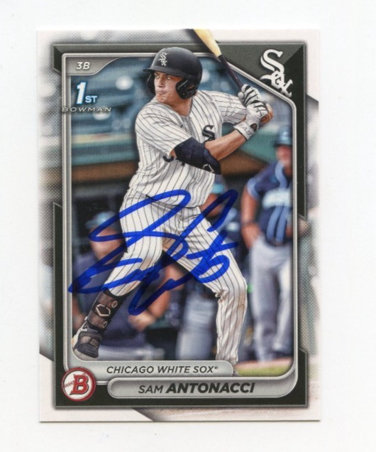 SAM ANTONACCI SIGNED AUTOGRAPHED 2024 BOWMAN DRAFT BASEBALL CARD AUTO