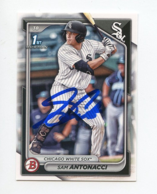 SAM ANTONACCI SIGNED AUTOGRAPHED 2024 BOWMAN DRAFT BASEBALL CARD AUTO