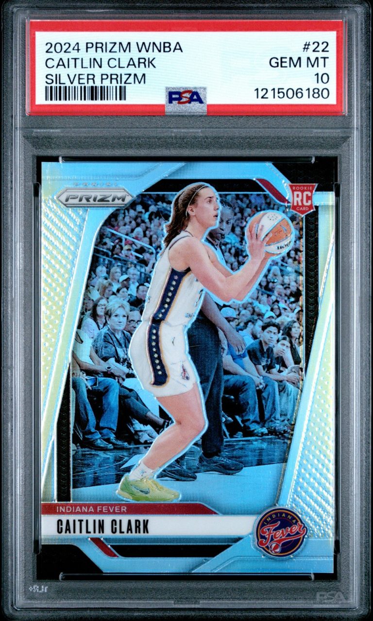 2024 PANINI PRIZM WNBA SILVER PRIZM #22 CAITLIN CLARK PSA 10