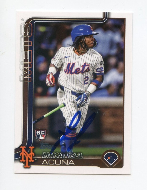 LUISANGEL ACUNA SIGNED 2025 TOPPS BASEBALL CARD AUTO