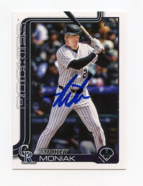 MICKEY MONIAK SIGNED AUTOGRAPHED 2025 TOPPS BASEBALL CARD AUTO