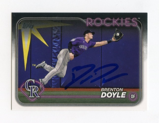 BRENTON DOYLE SIGNED AUTOGRAPHED 2024 TOPPS BASEBALL CARD AUTO