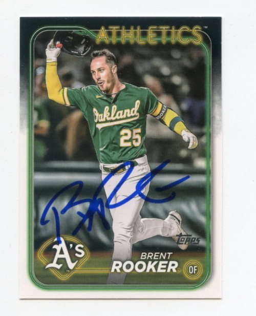 BRENT ROOKER SIGNED AUTOGRAPHED 2024 TOPPS BASEBALL CARD AUTO