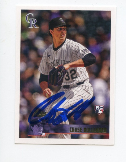 CHASE DOLLANDER SIGNED AUTOGRAPHED 2025 TOPPS ARCHIVES BASEBALL CARD AUTO