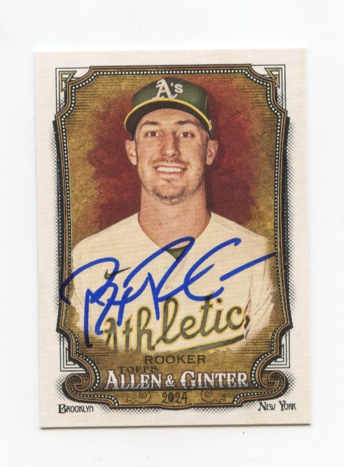BRENT ROOKER SIGNED AUTOGRAPHED 2024 TOPPS ALLEN & GINTER BASEBALL CARD AUTO