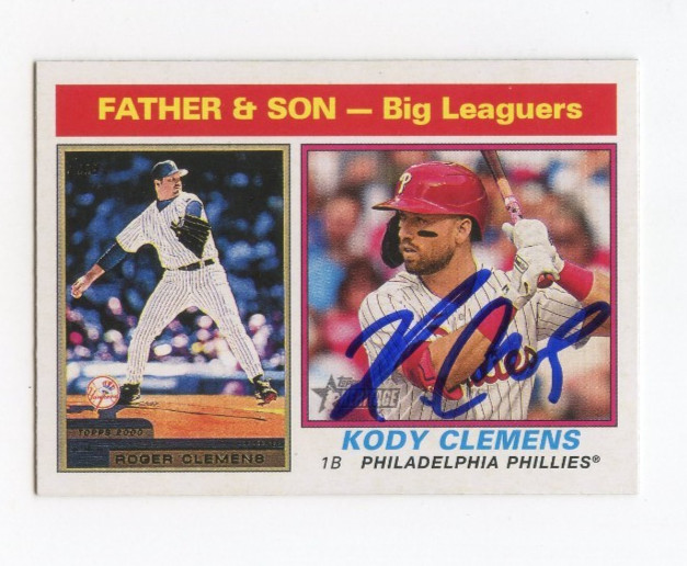 KODY CLEMENS SIGNED AUTOGRAPHED 2025 TOPPS HERITAGE BASEBALL CARD AUTO