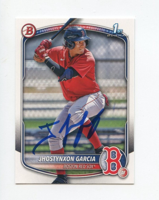 JHOSTYNXON GARCIA SIGNED AUTOGRAPHED 2025 BOWMAN BASEBALL CARD AUTO