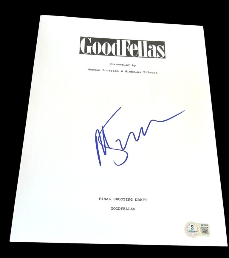 MARTIN SCORSESE SIGNED AUTOGRAPH MOVIE SCRIPT GOODFELLAS BECKETT BAS COA
