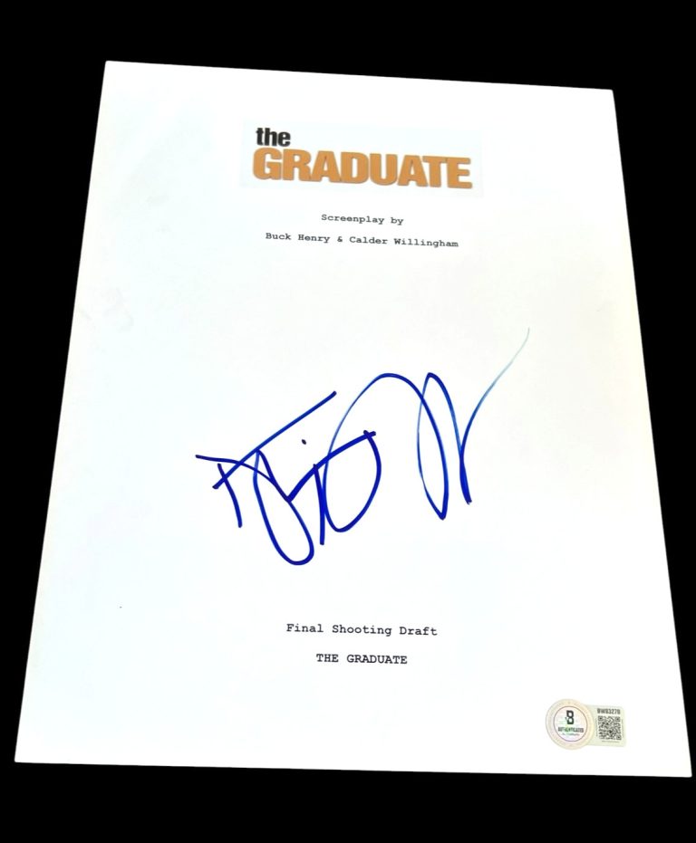 DUSTIN HOFFMAN SIGNED AUTOGRAPH MOVIE SCRIPT THE GRADUATE BECKETT BAS COA D