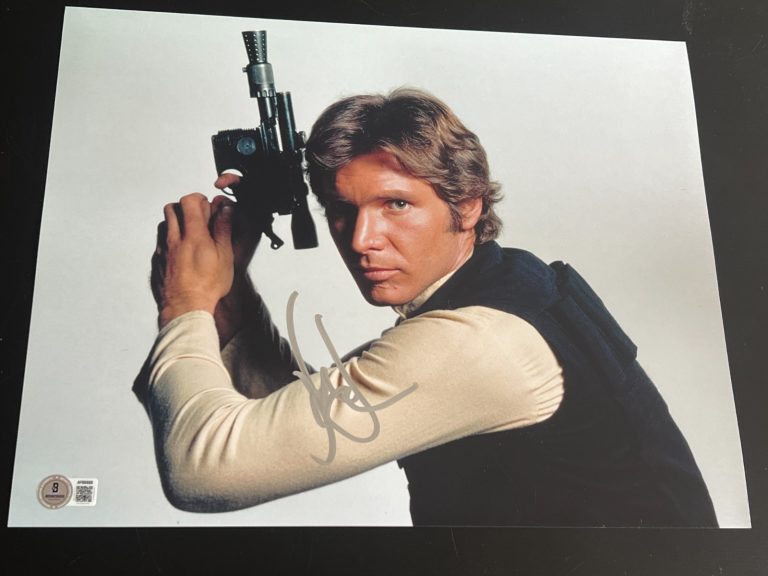 HARRISON FORD SIGNED AUTOGRAPH 11x14 PHOTO STAR WARS RETURN JEDI BECKETT BAS COA