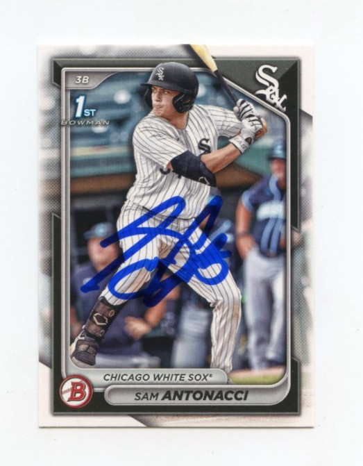 SAM ANTONACCI SIGNED AUTOGRAPHED 2024 BOWMAN DRAFT BASEBALL CARD AUTO