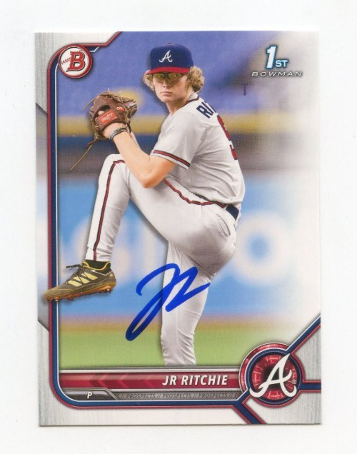 JR RITCHIE SIGNED AUTOGRAPHED 2022 BOWMAN DRAFT BASEBALL CARD AUTO