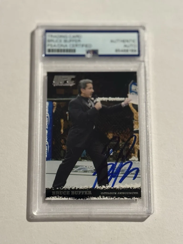 2009 Topps UFC Round 1 RC Auto, Bruce Buffer Rookie Signed PSA/DNA
