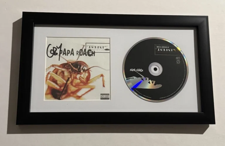 JACOBY SHADDIX SIGNED CD FRAMED PAPA ROACH BAND LEAD SINGER RARE COA