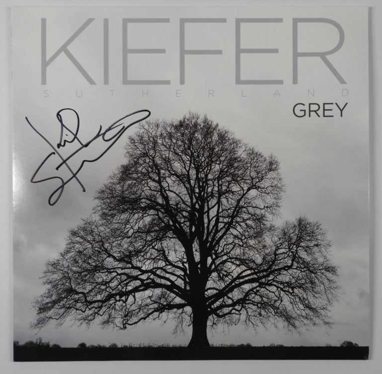 Kiefer Sutherland JSA Signed Autograph Record Album Vinyl Grey