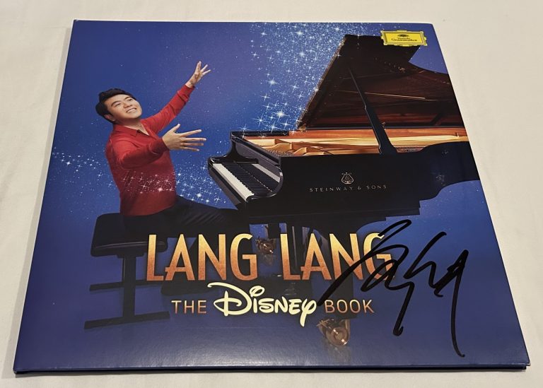 LANG LANG SIGNED THE DISNEY BOOK VINYL RECORD JSA