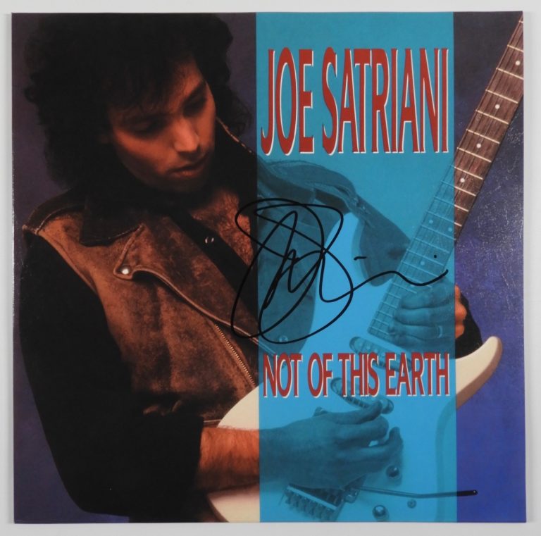 Joe Satriani JSA Signed Autograph Album Record Vinyl Not Of This Earth