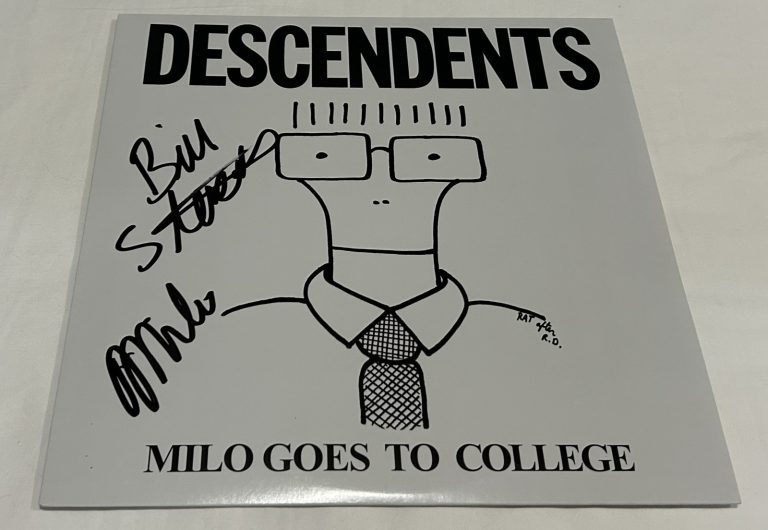 DESCENDENTS SIGNED MILO GOES TO COLLEGE VINYL RECORD JSA