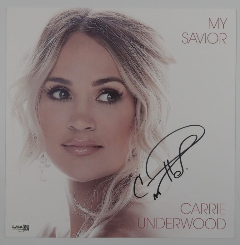 Carrie Underwood JSA Signed Autograph Insert Record Album Vinyl My Savior