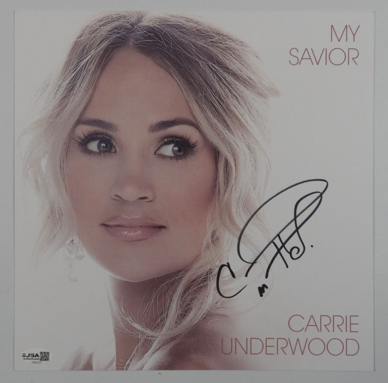 Carrie Underwood JSA Signed Autograph Insert Record Album Vinyl My Savior
