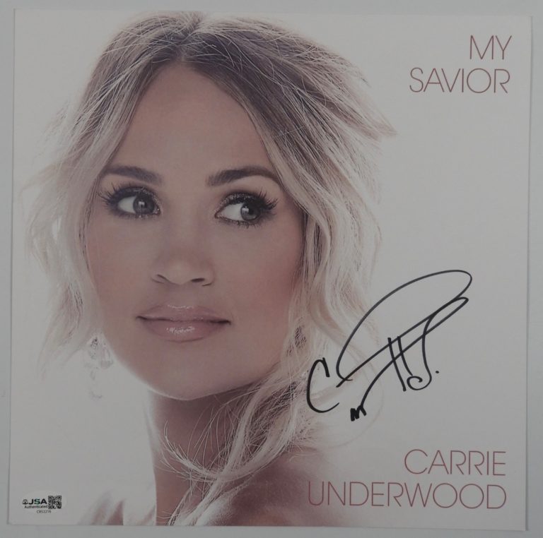 Carrie Underwood JSA Signed Autograph Insert Record Album Vinyl My Savior