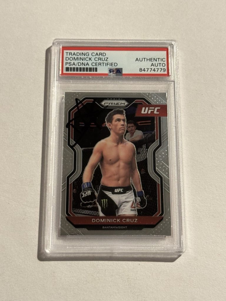 Dominick Cruz 2021 Panini Prizm UFC MMA RC Rookie Signed Auto PSA/DNA