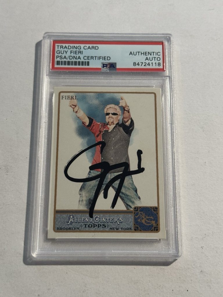 2011 Topps Allen & Ginter Guy Fieri Signed Auto Trading Card #209 PSA/DNA