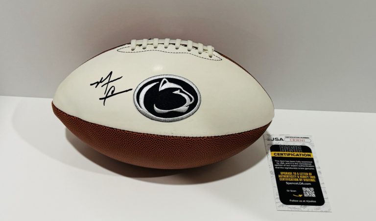 MATT CAMPBELL SIGNED PENN STATE NITTANY LIONS LOGO FOOTBALL ST. JSA COA
