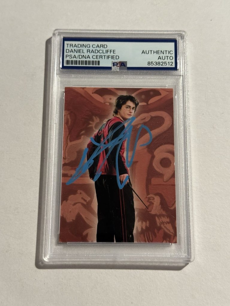 DANIEL RADCLIFFE SIGNED AUTO Harry Potter Evolution TCG Panini Wizarding PSA