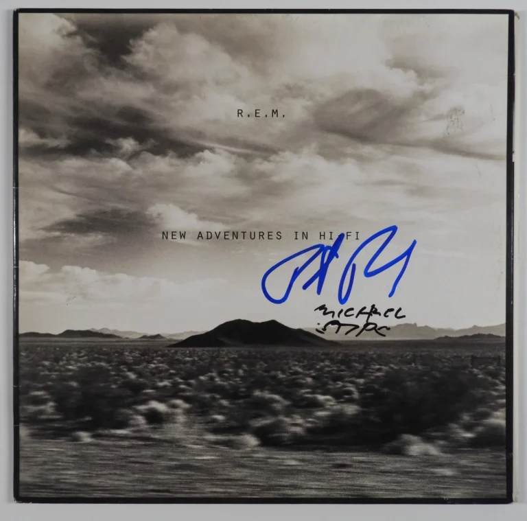 R.E.M. JSA Signed Autograph Vinyl Record Album Michael Stipe Peter Buck REM
