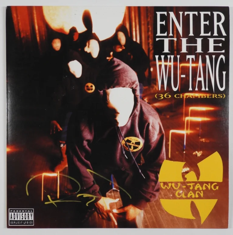 Wu-Tang Clan RZA JSA Signed Autograph Record Album Vinyl Enter The 36 Chambers