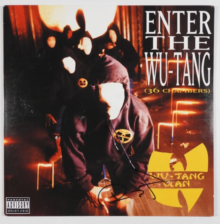 Wu-Tang Clan RZA JSA Signed Autograph Record Album Vinyl Enter The 36 Chambers