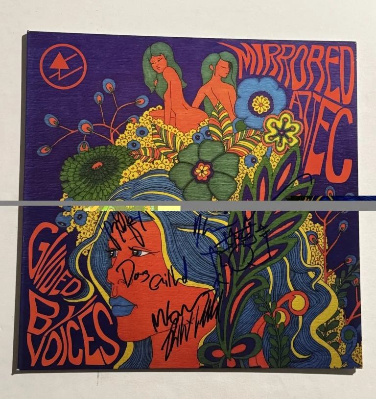 GUIDED BY VOICES FULL BAND SIGNED LP VINYL RECORD ALBUM ROBERT POLLARD COA