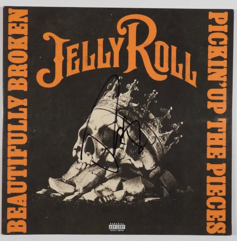 Jelly Roll JSA Signed Autograph Album Vinyl Record Beautifully Broken RSD