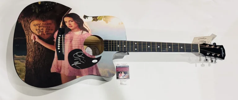 OLIVIA RODRIGO SIGNED YOU SEEM PRETTY SAD FOR A GIRL SO IN LOVE GUITAR JSA COA