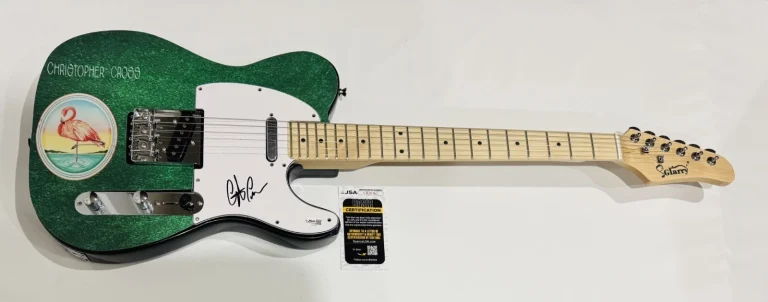 CHRISTOPHER CROSS SIGNED SAILING ELECTRIC GUITAR LEGEND RARE JSA COA
