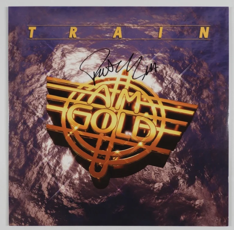 Train Pat Monahan Signed Autograph JSA Vinyl Record Album AM Gold
