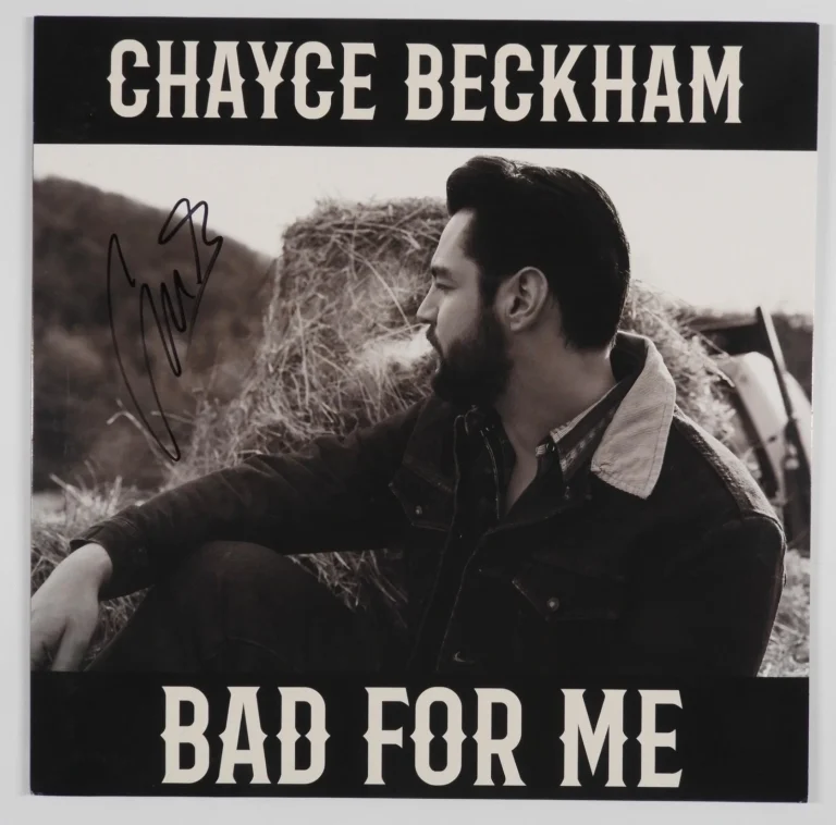 Chayce Beckham JSA Signed Autograph Album Record Vinyl Bad For Me