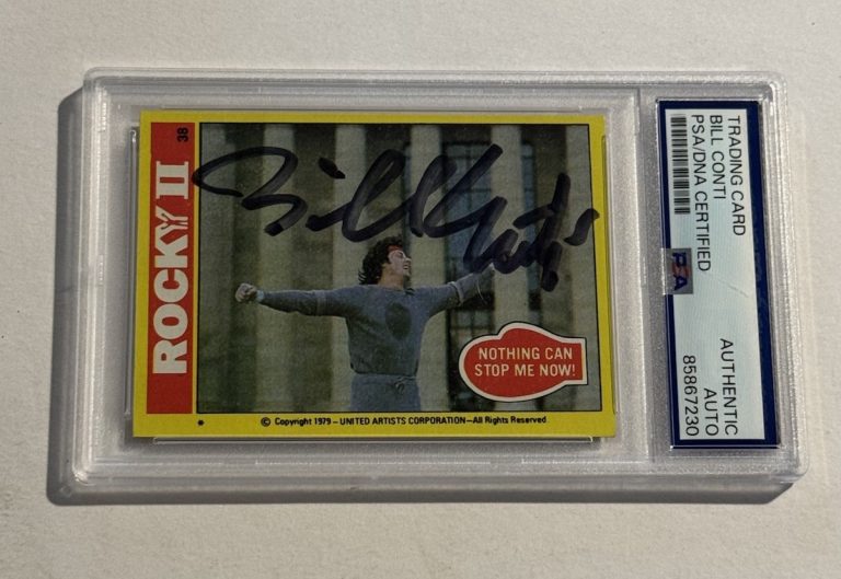 Bill Conti Signed Auto 1979 Topps Rocky 2 Card #38 Film Score Composer PSA/DNA
